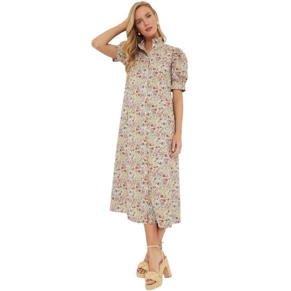 Tuckernuck Dresses & Skirts - Hyacinth House Louisa Maxi Dress Size M NWT Red Floral Multi Cottage Feminine